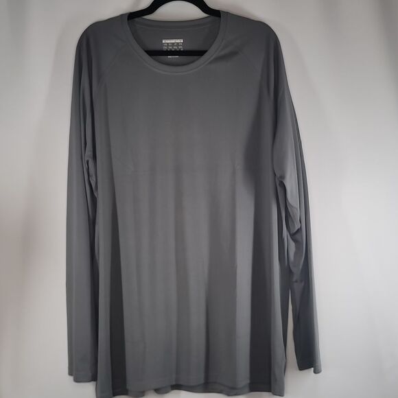 Magcomsen‎ Gray Long Sleeve Sun Protection Shirt - Picture 1 of 9
